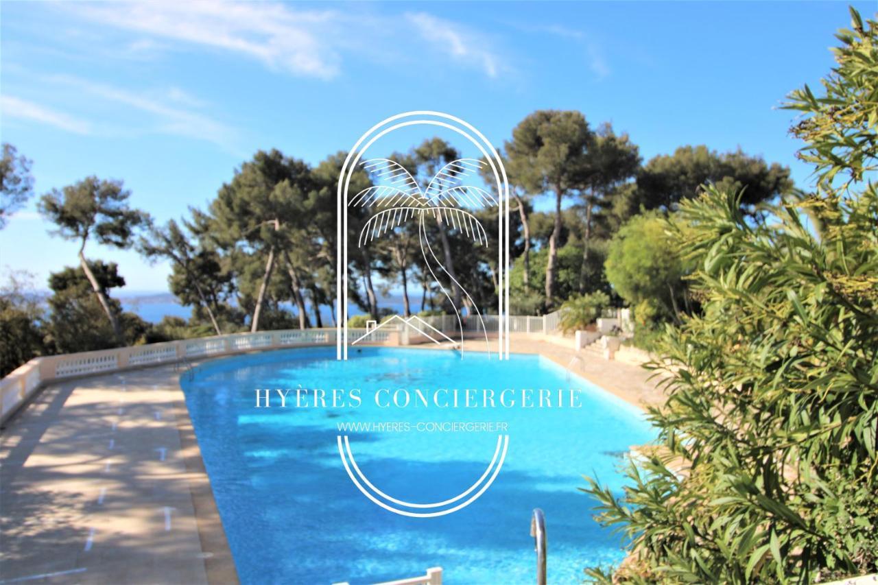 Apartment T3 Standing-splendide Vue Mer - Piscine Parking By Hc Hyeres
